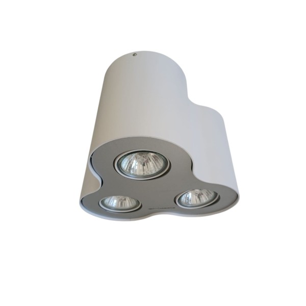 Philips 563333110 schwarz – 3 Halogenspots, weißer Zylinder – 3 x 50 W